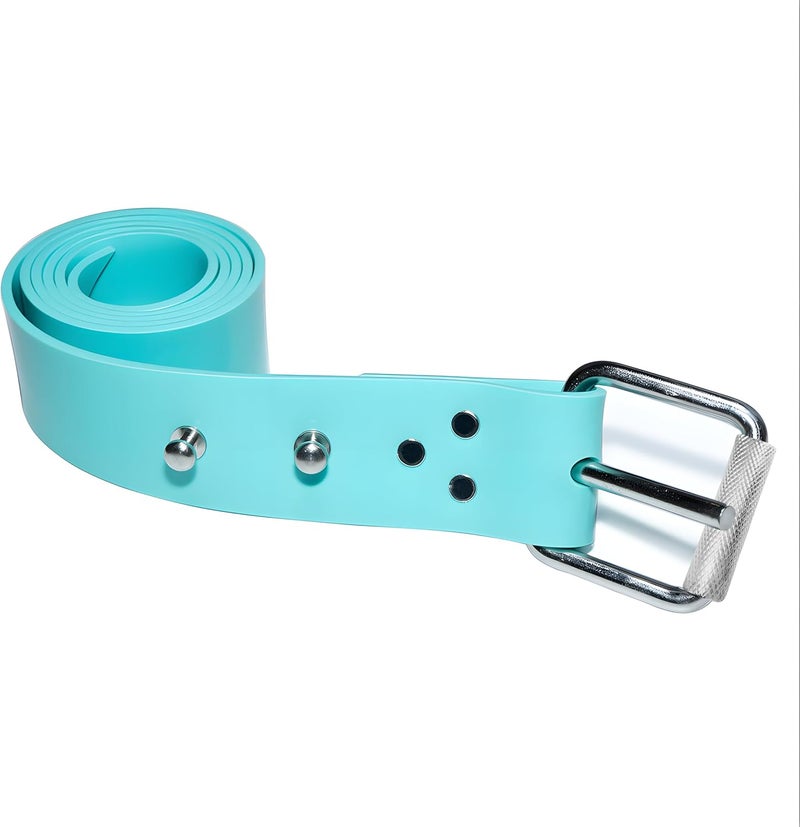 DiveTec Silicone Diving Weight Belt 54" (138cm) with Detachable Stainless Steel Fastening Studs – Ideal for Freediving & Spearfishing - Image 2